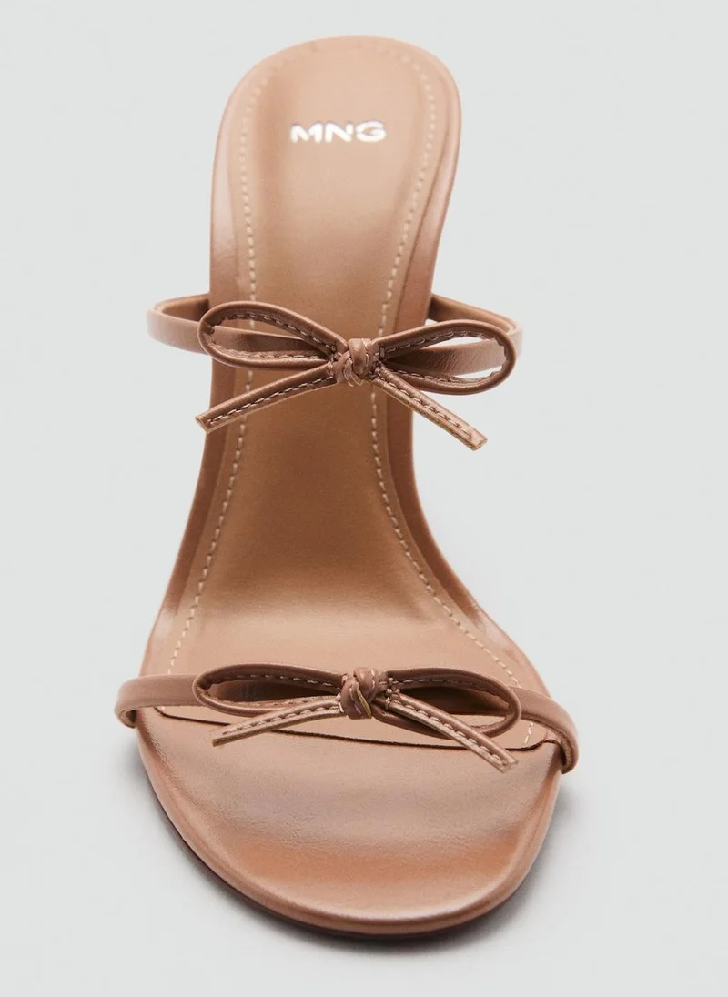 MANGO  bow detail strappy heeled sandal for Women | Best Price UAE